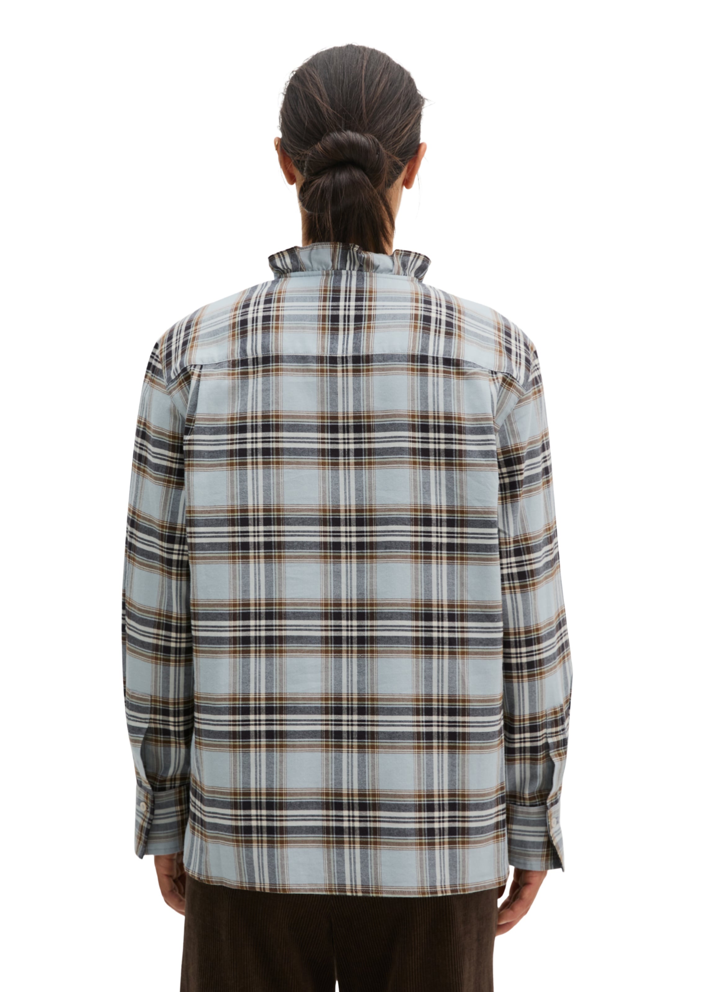 Marc O'Polo Blouse in Blauw: terug