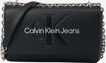 Calvin Klein Jeans Чанта с презрамки в черно: отпред