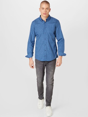 STRELLSON Regular Fit Hemd in Blau