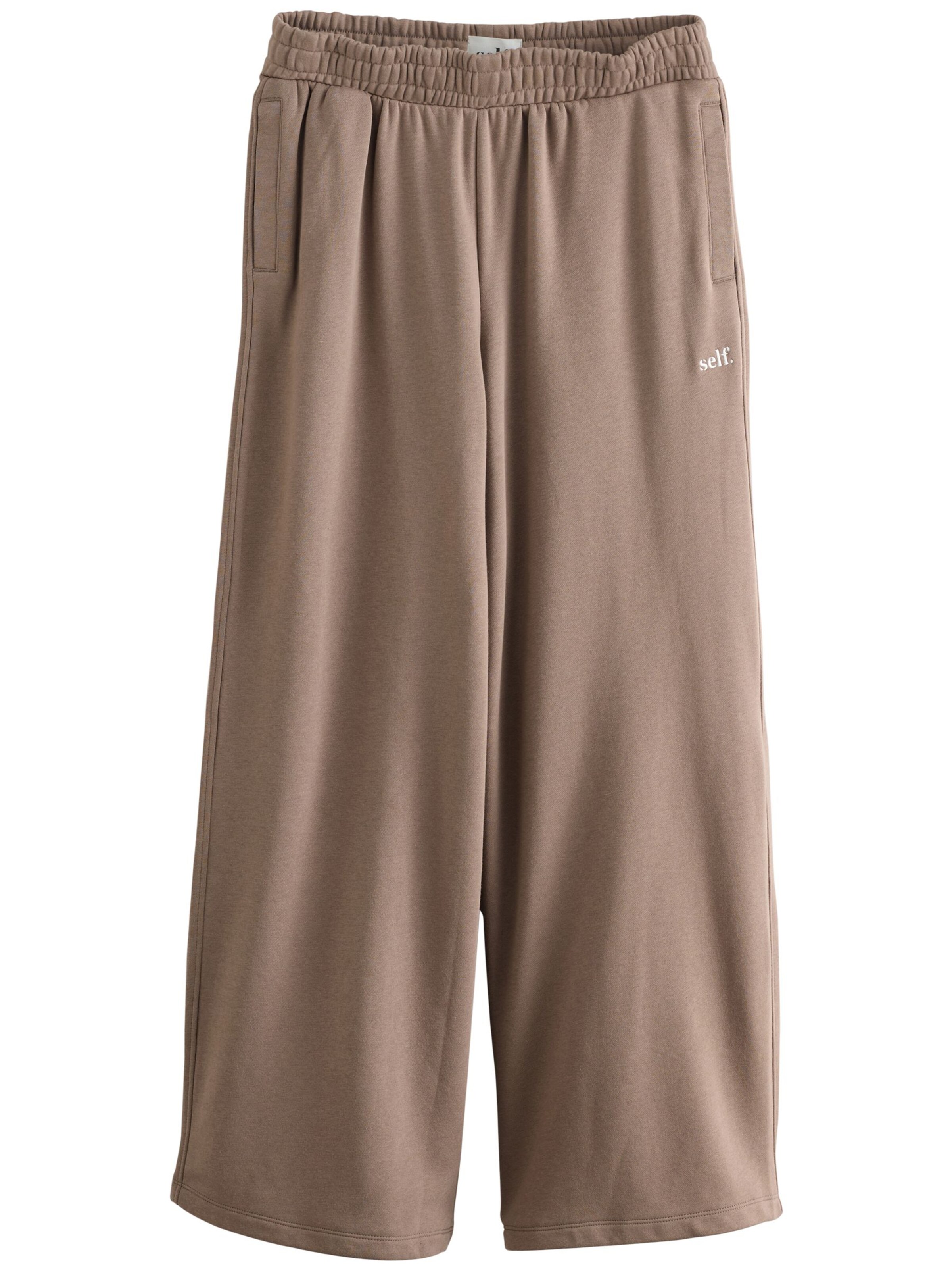 Pantaloni de la self. pe maro: față