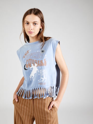 Nasty Gal Top in Blauw: voorkant