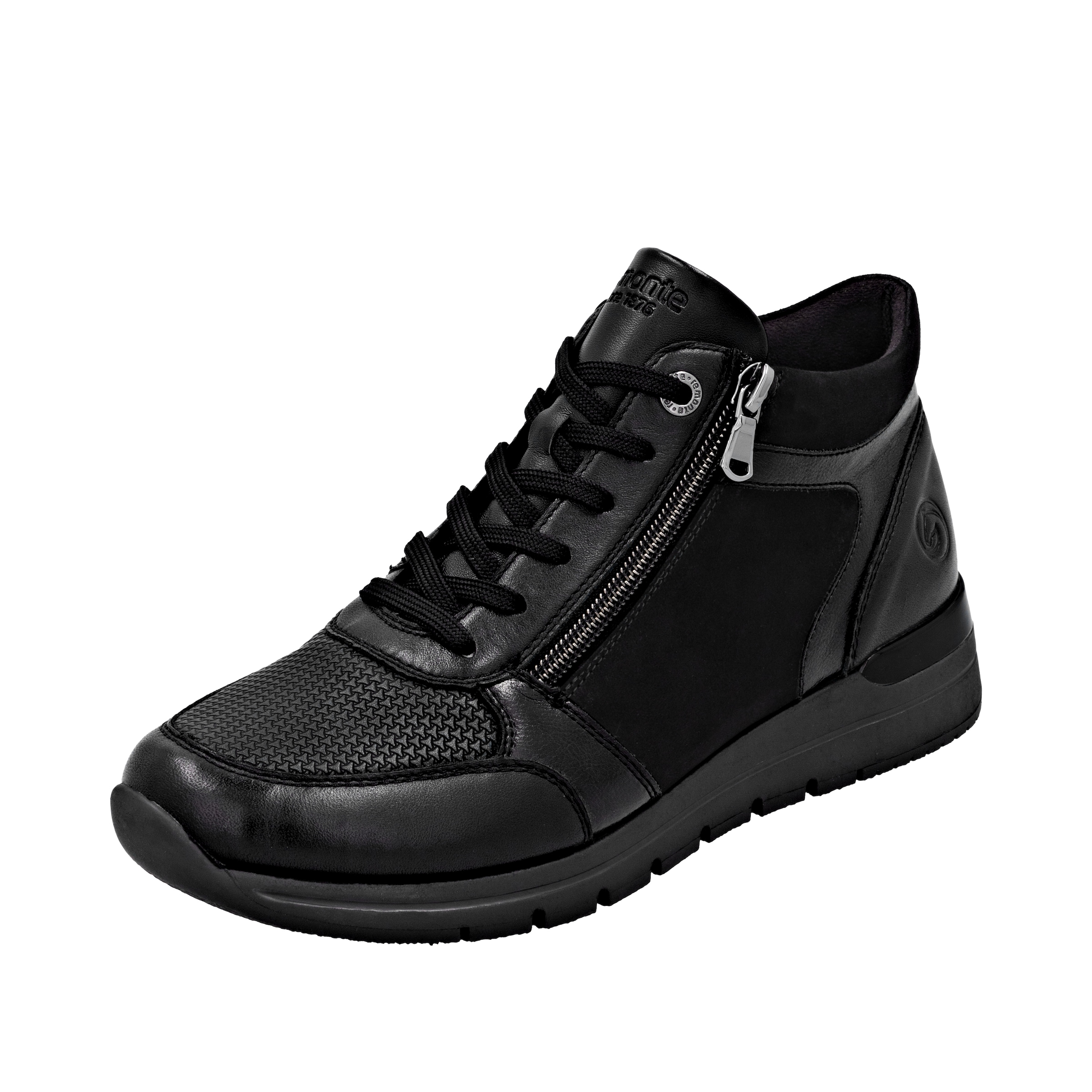 Bottines à lacets REMONTE en noir : devant