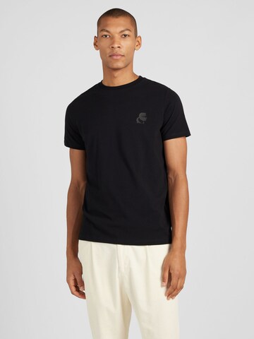 Karl Lagerfeld Shirt in Black: front