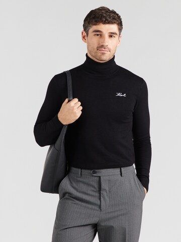 Karl Lagerfeld Sweater in Black: front