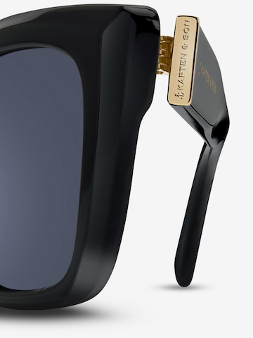 Kapten & Son Okulary przeciwsłoneczne 'Cassis' w kolorze czarny