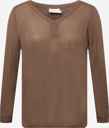 KAFFE CURVE Blouse 'Ami' in Brown: front