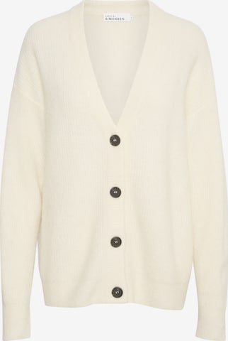 KAREN BY SIMONSEN Knit cardigan 'Debbie' in Beige: front