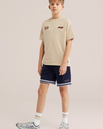 T-Shirt WE Fashion en beige