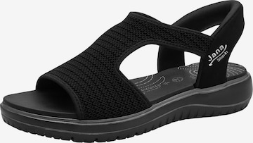Sandales JANA en noir : devant