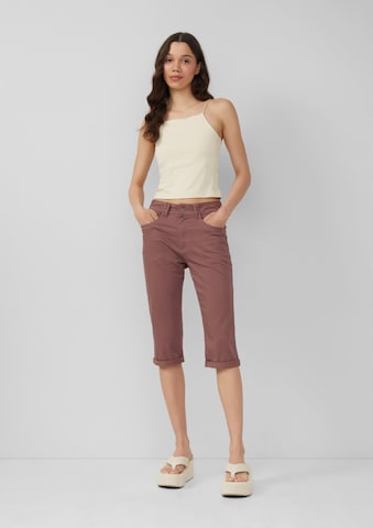 QS Slimfit Broek 'Catie' in Roze: voorkant