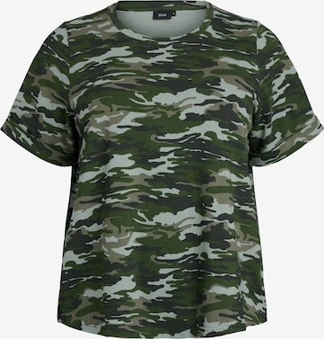 žalia Zizzi Marškinėliai 'CAWILMA': priekis