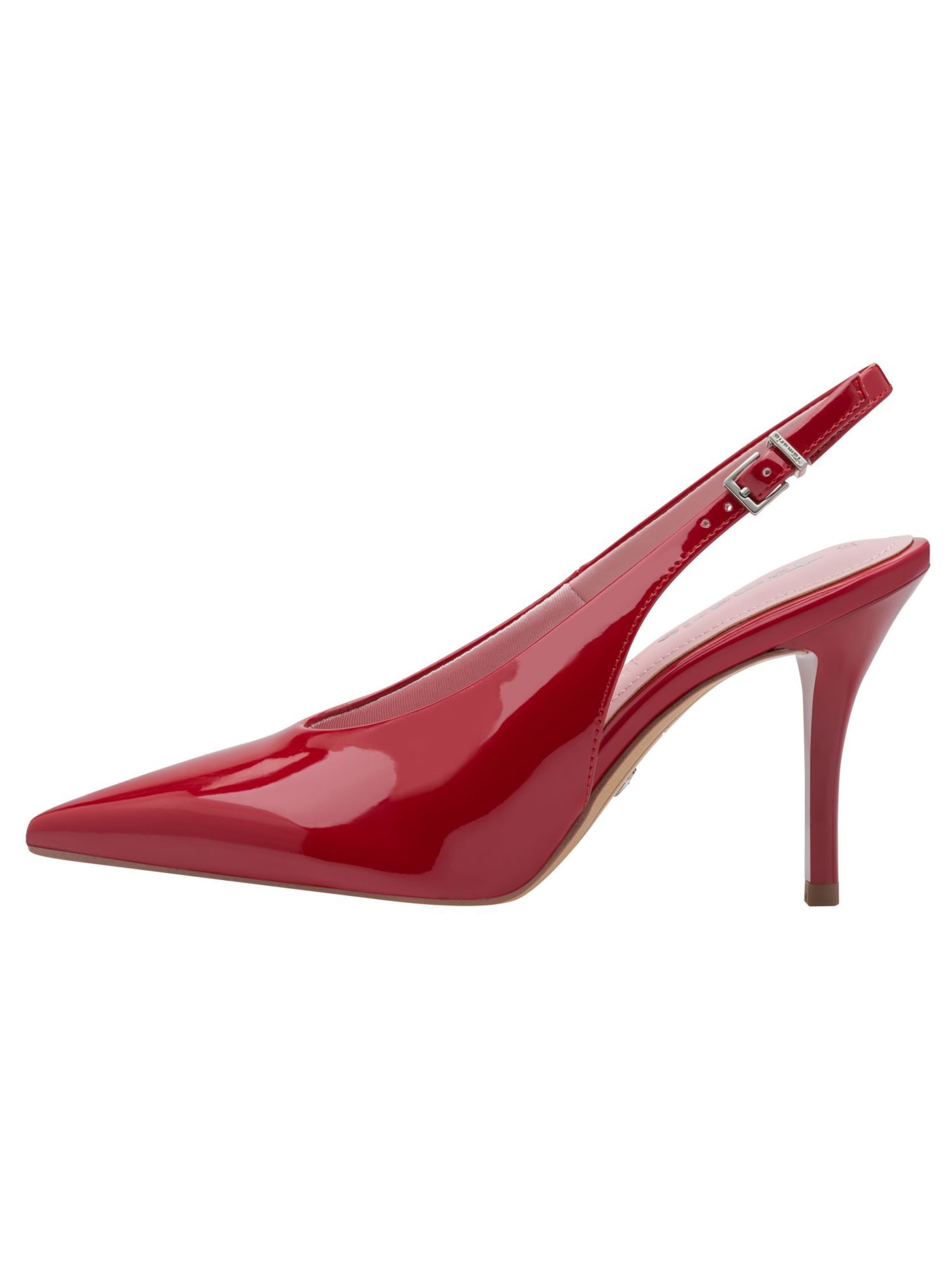 Escarpins à bride arrière Tamaris en rouge