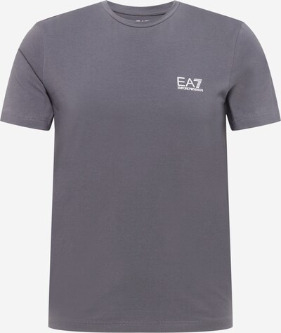 Tricou EA7 Emporio Armani pe gri închis / alb, Vizualizare produs