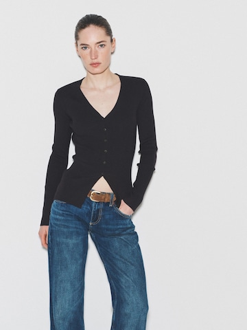 The Set Knit Cardigan in Brown