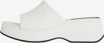 Mule Bershka en blanc