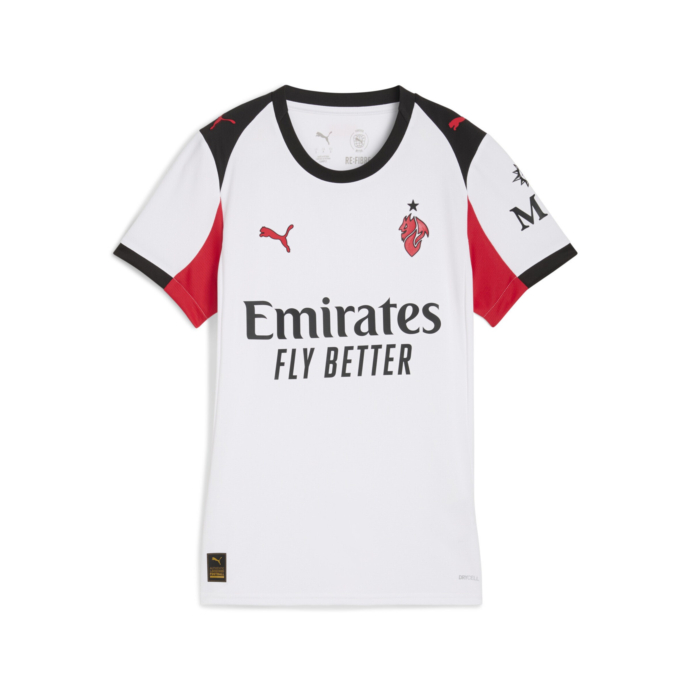 PUMA Tricot 'AC Milan 25/26' in Wit: voorkant