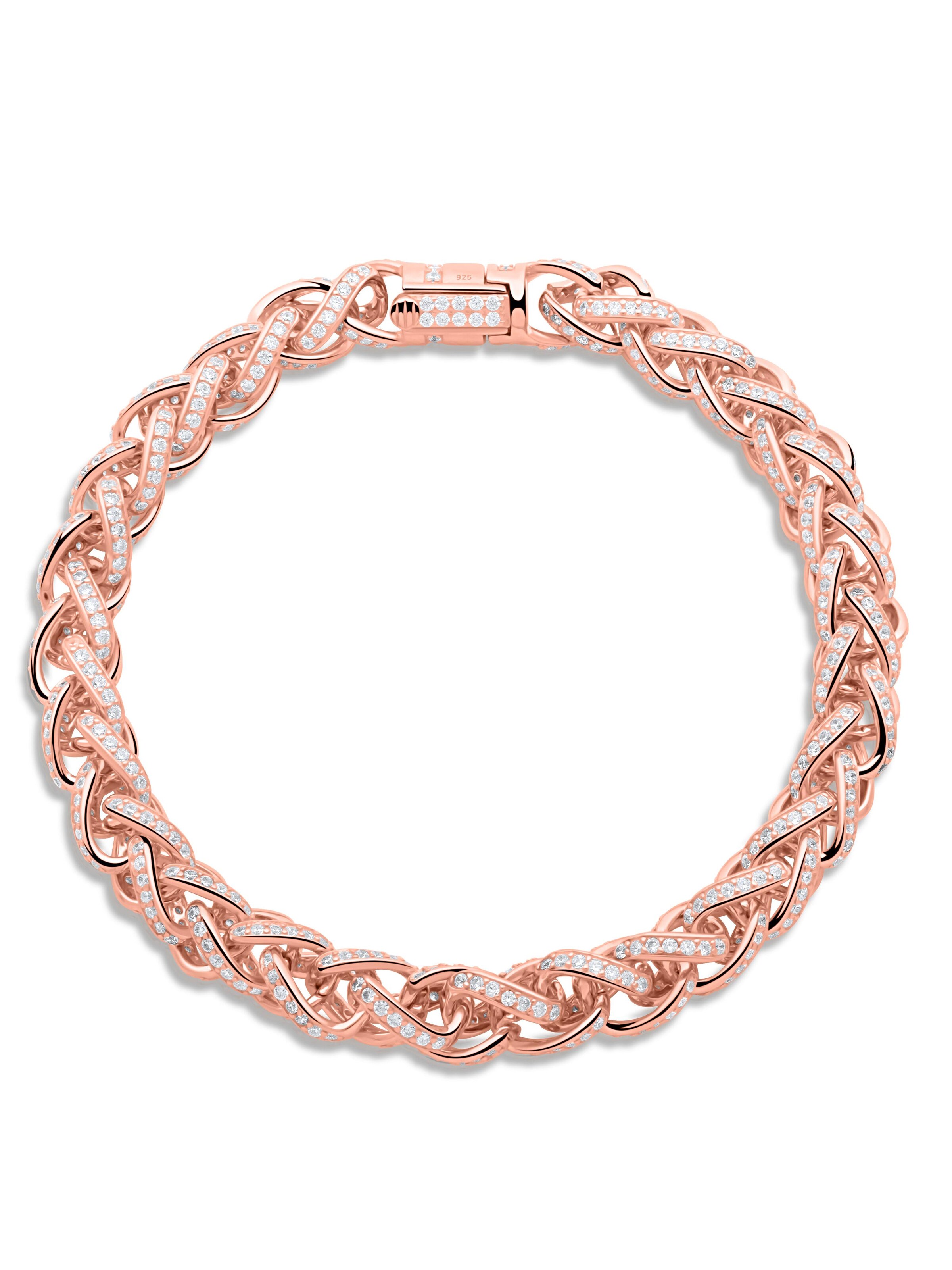 Tony Fein Armband 'Zopf'‌‌‌‌ in Gold: Vorderseite