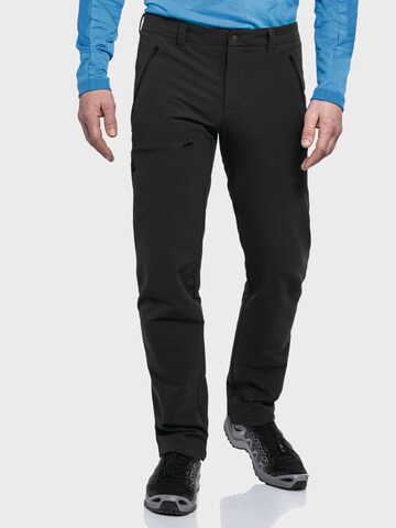 Schöffel Regular Outdoorbroek 'Folkstone' in Zwart: voorkant