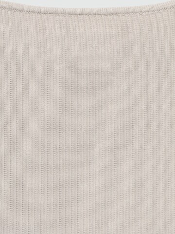 MANGO Knitted Top 'BERNAL' in Beige