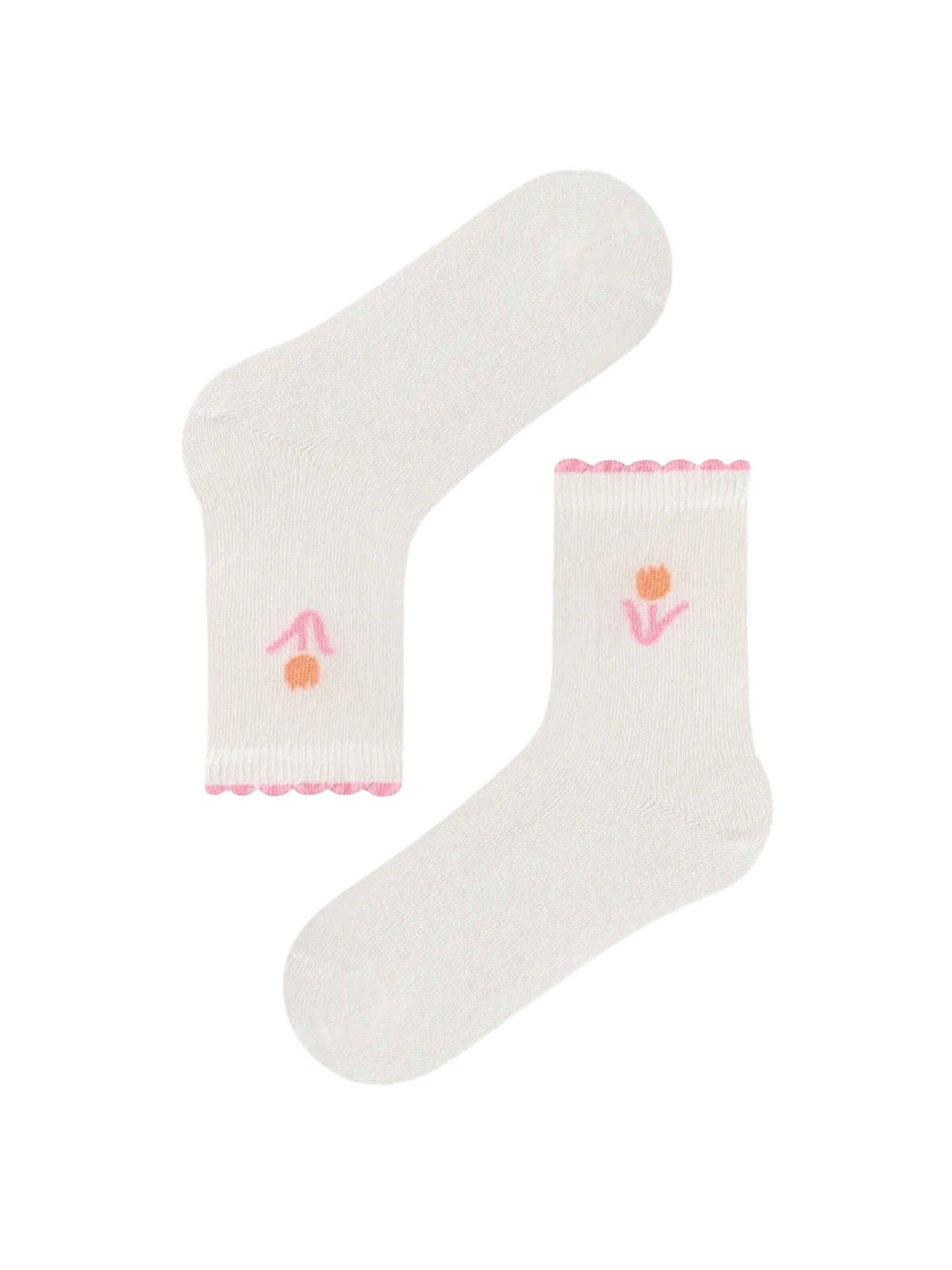 Penti Sokken 'PENTI Mädchen Funny Geblümte Baumwoll-2er-Pack Socken' in Gemengde kleuren
