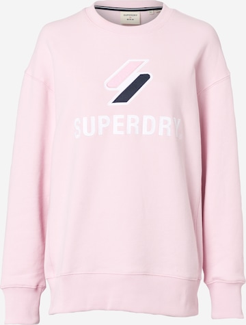 Superdry Sweatshirt in Roze: voorkant