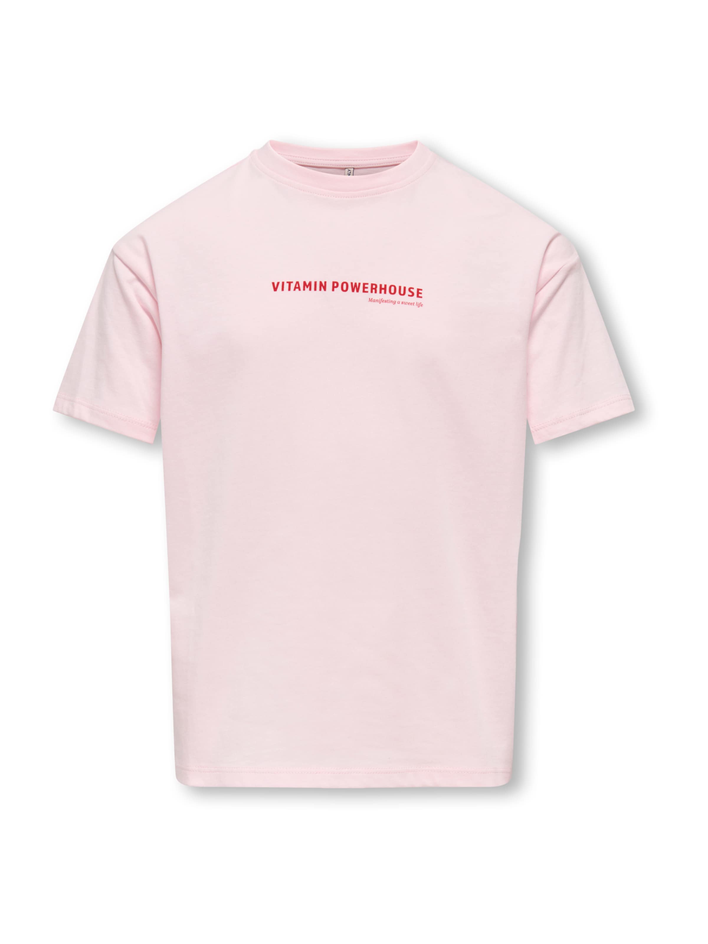 T-Shirt 'KOGBERTA' ONLY GIRLS en rose : devant
