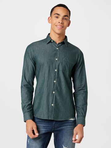 s.Oliver Regular fit Button Up Shirt in Green: front