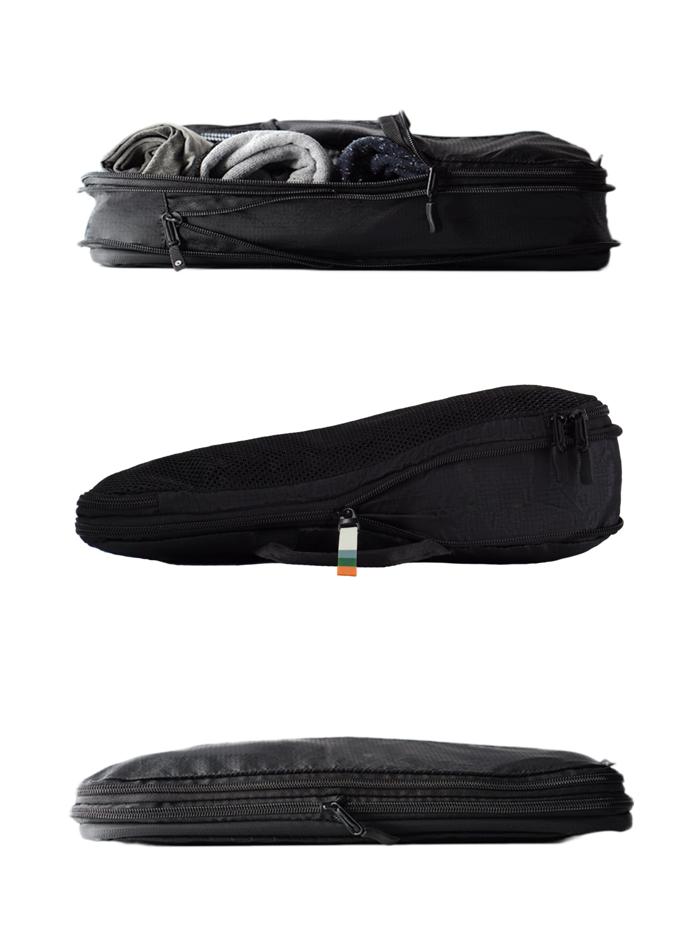 TRAVEL DUDE Reistas 'Packing Cubes Set 7 Teilig mit Kompression, Packwürfel, Packtaschen Set für Rucksack & Koffer' in Zwart