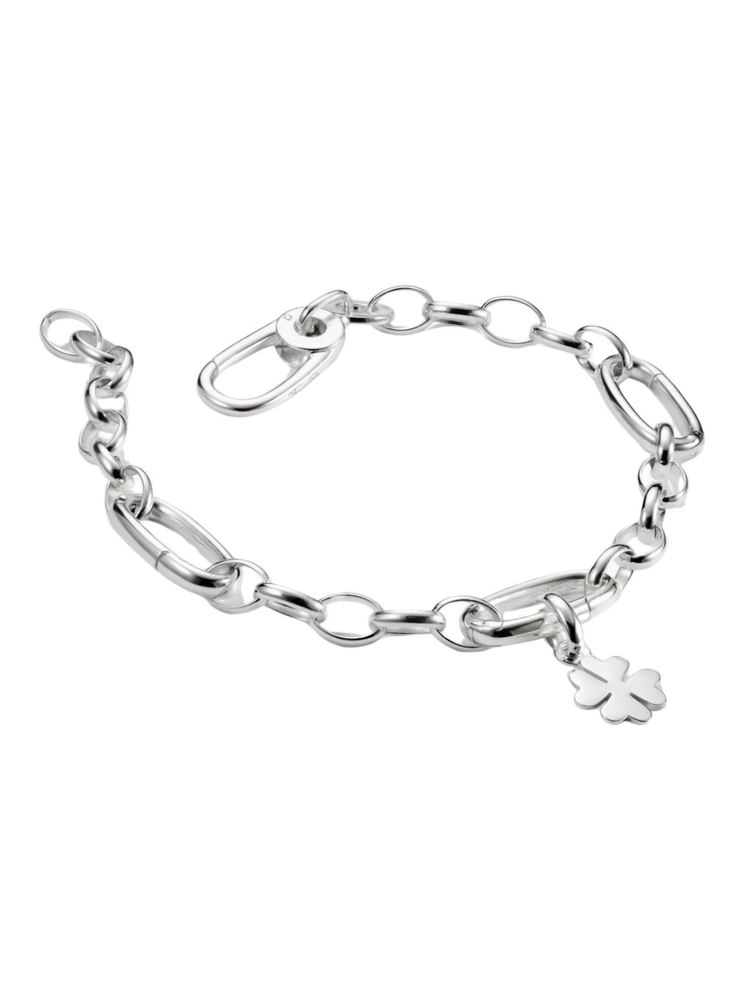 Bracelet 'Charm-Armband mit drei Connect-Gliedern aus Silber' Thomas Sabo en argent