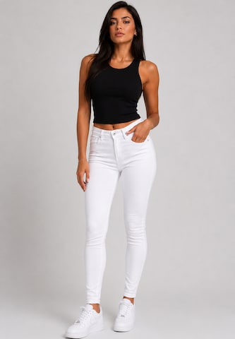 Elara - Skinny Calças de ganga em branco: frente