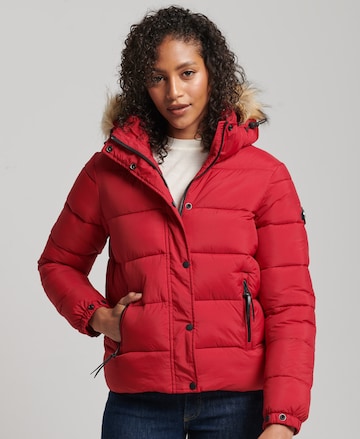 Superdry Winterjas in Rood: voorkant