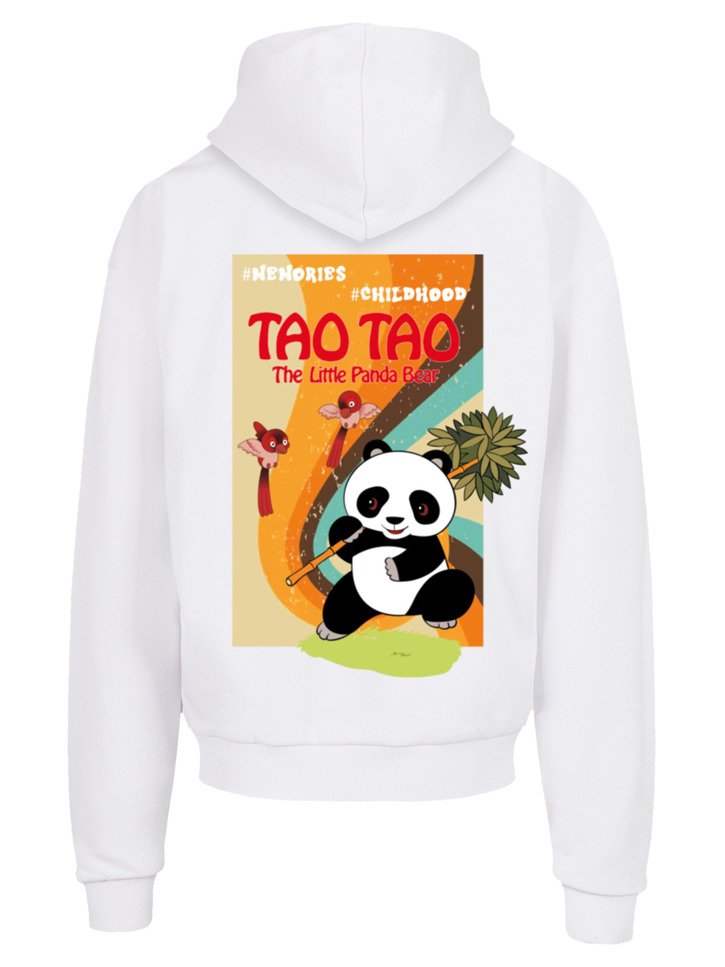 F4NT4STIC Sweatshirt 'Tao Tao Heroes of Childhood' in Wit