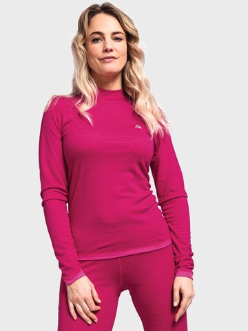 T-shirt fonctionnel Schöffel en rose : devant