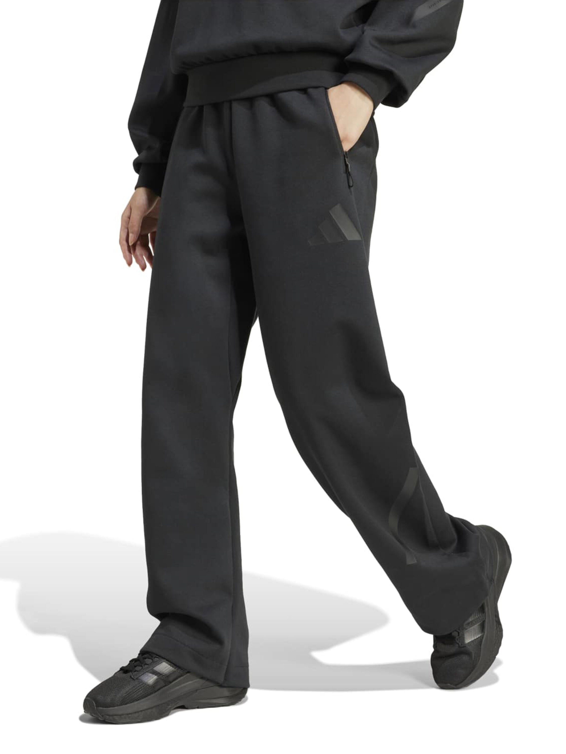 ADIDAS SPORTSWEAR Lużny krój Spodnie sportowe 'Z.N.E.' w kolorze czarny: przód