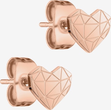 Boucles d'oreilles Liebeskind Berlin en or : devant