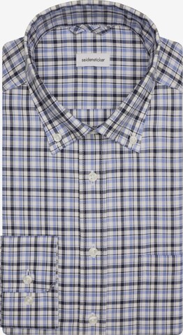 SEIDENSTICKER Regular fit Button Up Shirt 'Smart Essentials' in Blue