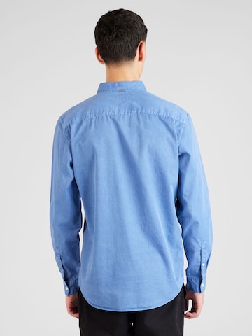 QS Regular Fit Hemd in Blau
