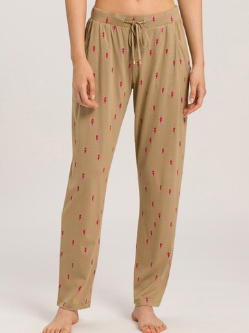 Hanro Pajama Pants in Brown: front