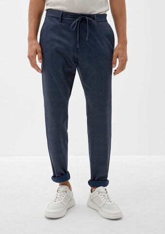 s.Oliver BLACK LABEL Regular Chino in Blauw: voorkant