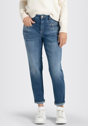 MAC Tapered Jeans 'Rich Carrot' in Blauw: voorkant