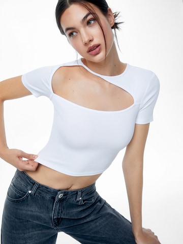 Pull&Bear Tričko – bílá