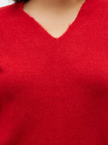 Pull-over 'VMLefile' Vero Moda Curve en rouge
