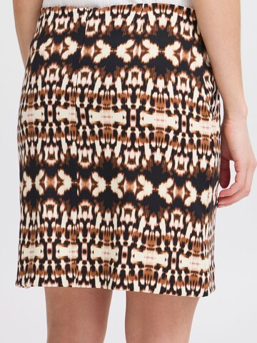 Jupe ' IHKATE PRINT SK14' ICHI en beige