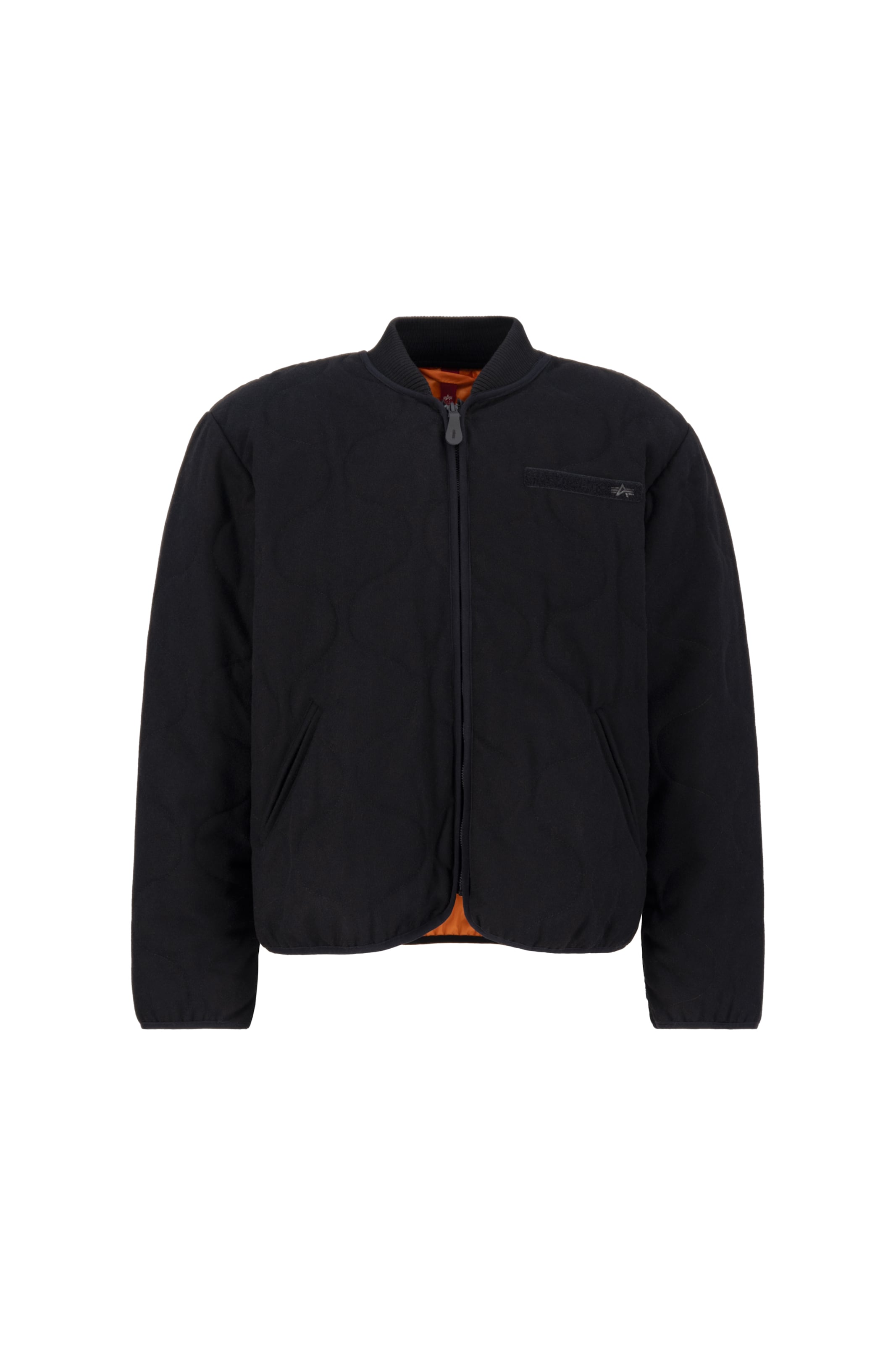 ALPHA INDUSTRIES Tussenjas in Zwart: voorkant