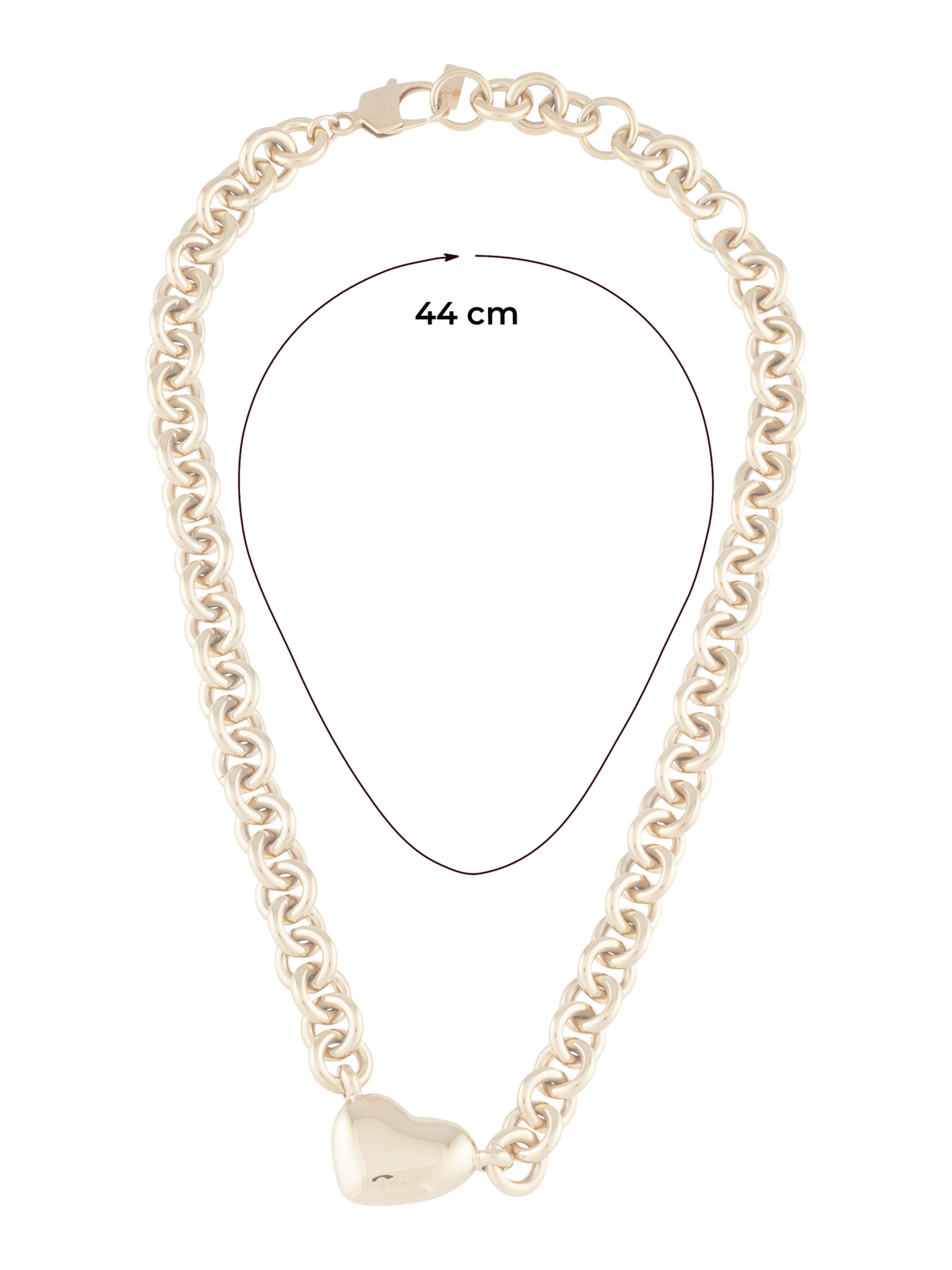 BOSS Łańcuszek 'HONEY LOVE' w kolorze złoty