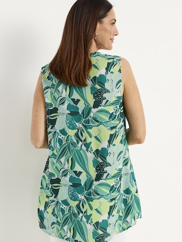Cellbes of Sweden Ärmellose Tunika mit Taschen und einem Blumen-Muster in Grün