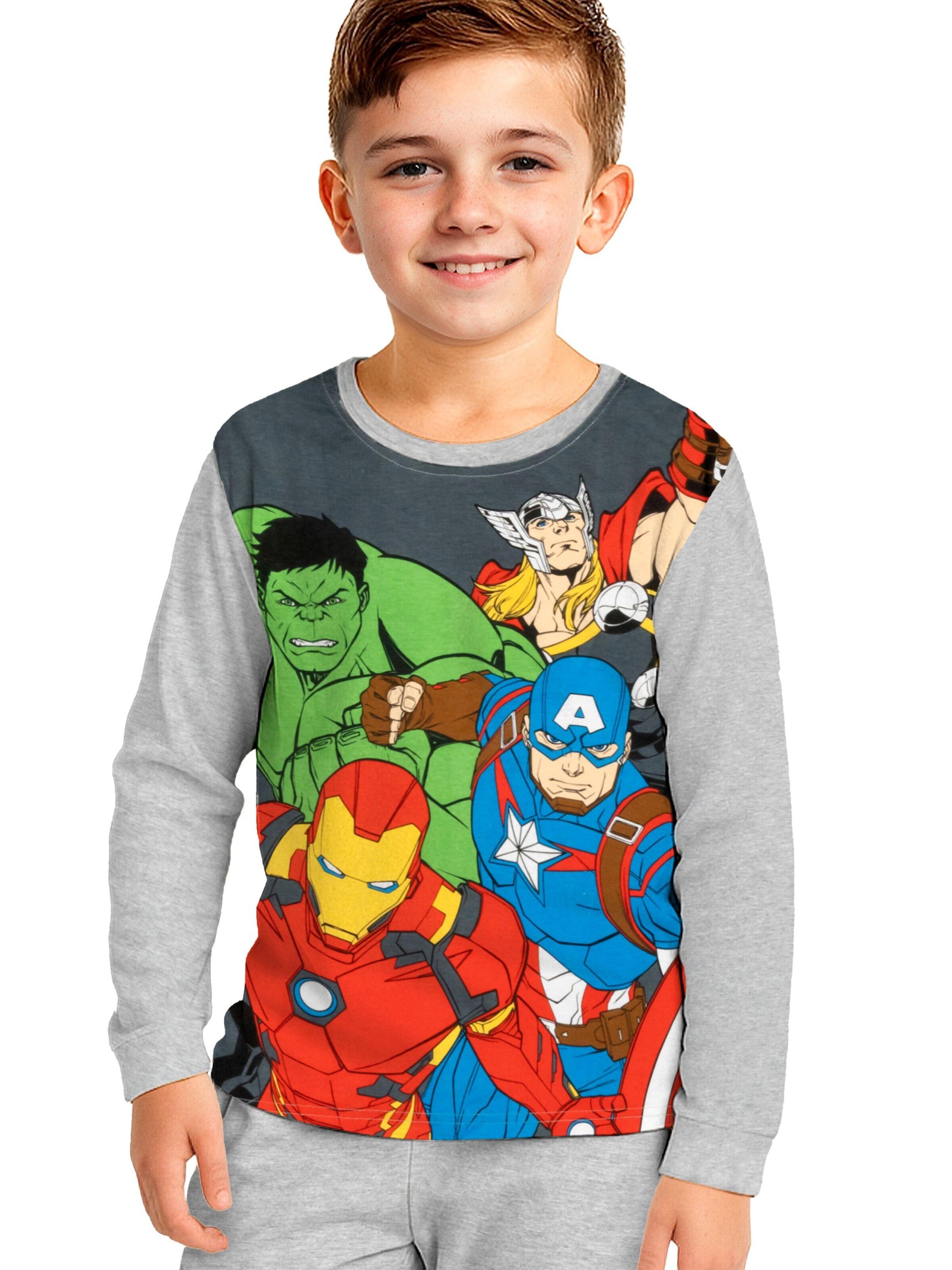 Marvel Avengers Schlafanzug 'Marvel The Avengers Schlafanzug'‌‌‌‌‌‌‌ in Grau