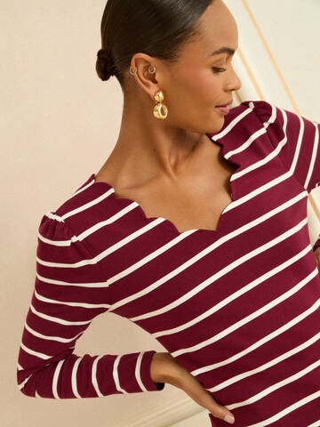 T-shirt love & roses en rouge