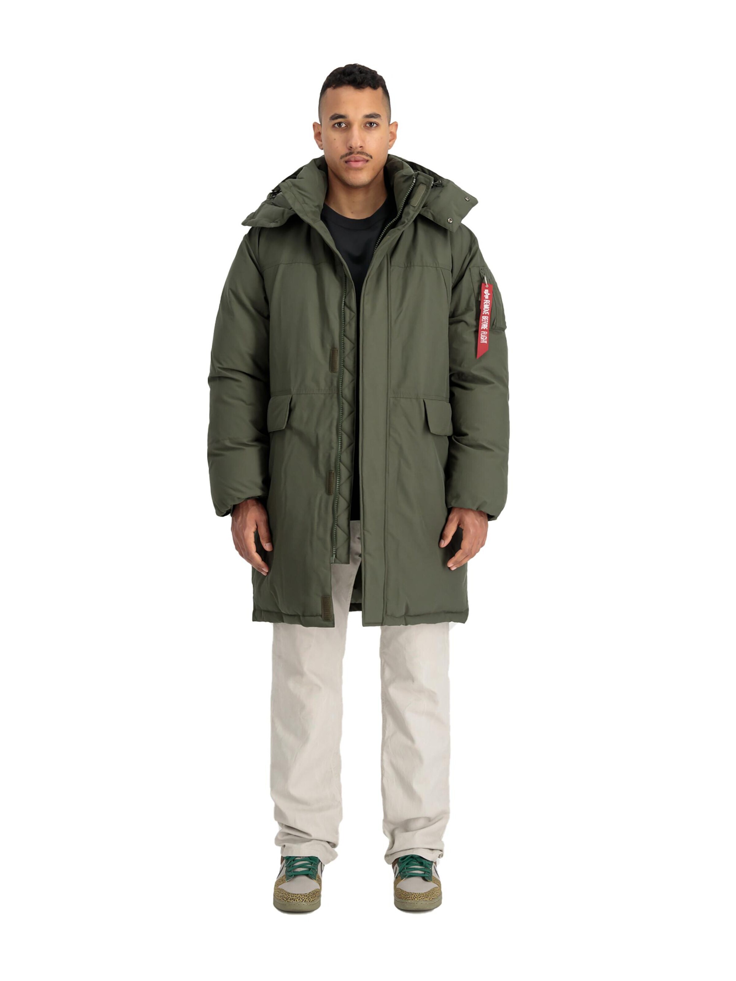 ALPHA INDUSTRIES Зимняя парка в Зеленый