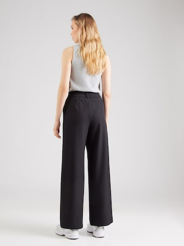 Wide leg Pantaloni cutați 'Edda' de la ABOUT YOU pe negru